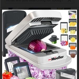Mueller Compact Multi Chopper Slicer 9 blade Interchangeable Blades NWT